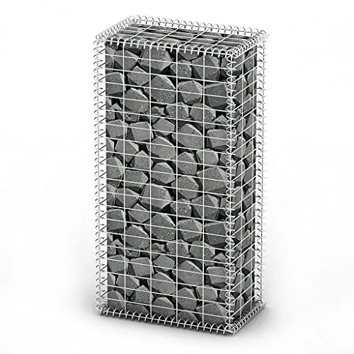 vidaXL Gabione 100x50x30cm Steinkorb - Grillkörbe zur Landschaftsgestaltung, stabil und langlebig aus verzinktem Stahl, ideal für Stützmauern und Sichtschutz.