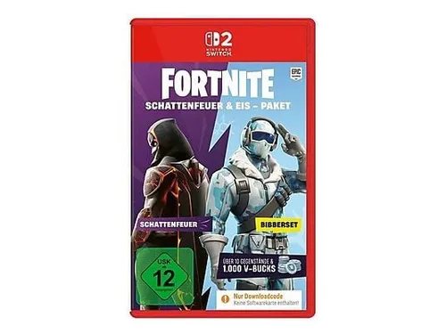 Fortnite - Schattenfeuer & Eis Paket (Downloadcode) für Nintendo Switch - Erlebe actiongeladene Abenteuer mit dem neuesten Fortnite Paket! Ideal für Fans der beliebten Spielreihe, jetzt mit spannenden Inhalten für die Nintendo Switch.