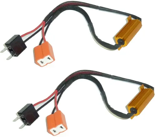 2x PLUG&PLAY Laswiderstand Widerstand 50W Nebelscheinwerfer Fassung H7 = CANBUS