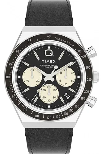 Timex Watch TW2V42700 - Elegante Armbanduhr für Herren mit Chronographenfunktion und Kalender. Hochwertiges braunes Lederband und wasserdicht bis 5 bar, ideal für jeden Anlass.