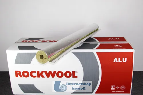 Steinwolle Rohrisolierung Rockwool 800 alu 60 x 60 mm