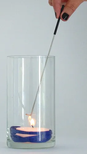 Kerzenlöscher Buche und Edelstahl