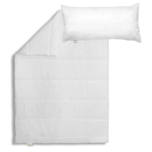 Bettdecke 155 x 220 cm + Kopfkissen 40 x 80 cm, Sommerdecke, leichte Steppdecke, für Allergiker geeignet, Bodyprotect ECOLine