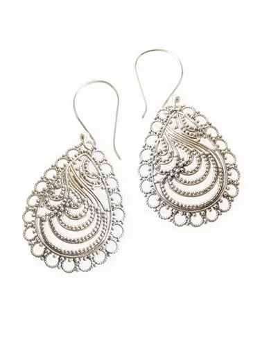 Fly Style 925 Sterling Silber Ohrringe - Filigrane Ohrhänger Damen - Elegante Zeitlose Damenohrringe - Hochwertiger Damen Silberschmuck