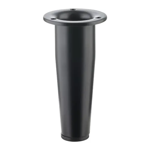 Produktbild SOTECH Möbelfuß Fox-TROT Höhe 150 mm schwarz matt Stellfuß verstellbar um max. 12 mm Schrankfuß