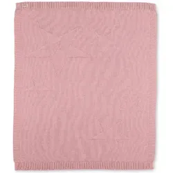 Sterntaler Strick-Schmusedecke Baylee, Rosa 75 x 90 cm - Babydecke aus 100 % Baumwolle mit schöner Sternen-Applikation, ideal für unterwegs und zum Kuscheln, maschinenwaschbar für leichte Pflege.