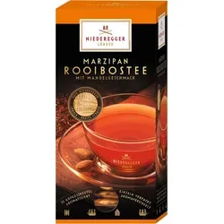 Niederegger Marzipan Rooibos Tee mit Mandelgeschmack 44g - Aromatisierter Rooibos Tee mit feinen Mandel-Noten, ideal für Marzipan-Liebhaber. Genießen Sie diesen koffeinfreien Tee für entspannte Auszeiten.