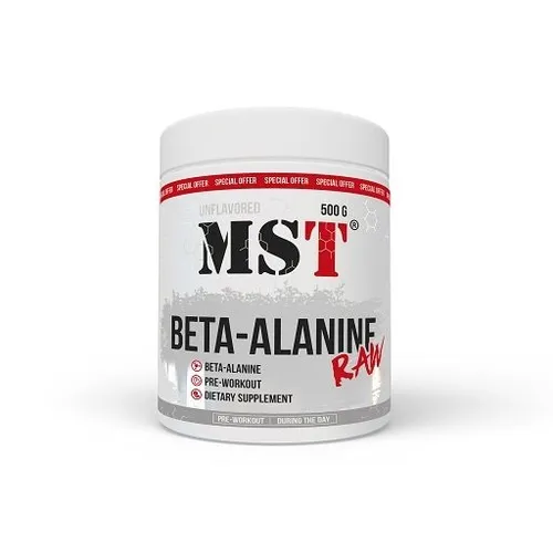 MST Beta Alanine PWO, 500 g Dose, Unflavored - Ideal für Sportler: Leistungssteigerndes Pulver in praktischer Dose für eine gezielte Unterstützung vor dem Training.
