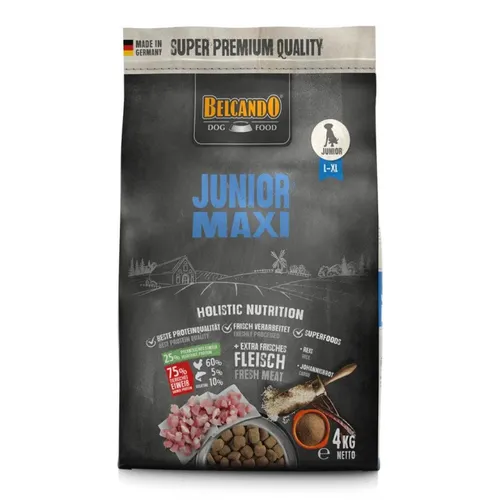 Belcando Junior Maxi - Premium Trockenfutter mit leicht verdaulichem Geflügel, Trockenfutter für: Hunde