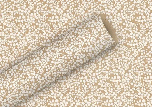 Braun & Company Geschenkpapier natur weiß 2 m x 70 cm Geschenkverpackungen