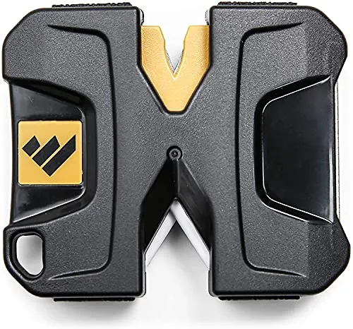 WORK SHARP™® Pivot Knife Sharpener - Mini V Messer-Schärfer für Survival- & Outdoor - kleiner EDC Taschen Schärfer 25 Grad für Messer & Werkzeug - Hochwertiger Schärfer