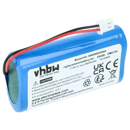 vhbw Akku Ersatz für SurgiTel 25458, OM0134 für Medizintechnik (2600mAh, 7,4V, Li-Ion)
