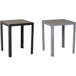 Gardissimo FIRE ALMA Nonwood Alu-Gartentisch 60x60cm - Gartentisch aus wetterfestem Aluminium mit grauer Nonwood-Platte, ideal für jeden Garten. UV-beständig und in zwei Farben erhältlich.