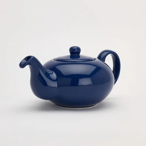 Teekanne Kanne für Kaffee, Tee, heiße Schokolade Keramik Wächtersbach blau 0,8l