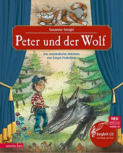 Peter und der Wolf: Musikalisches Bilderbuch mit CD und Streaming - Musiknoten für Kinder, inklusive CD und Streaming, fördert die musikalische Bildung und das Verständnis für klassische Musik.