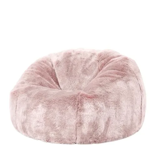 Icon Kenai Kunstfell Sitzsack für Kinder, Rosa in pink von Icon