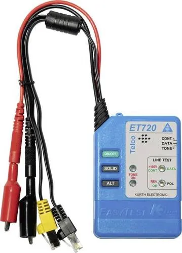 Kurth Electronic Easytest 720 Leitungssucher - Messgerät zur Durchgangsprüfung und Leitungsverfolgung, ideal für Elektriker und Techniker zur schnellen Identifikation von Leitungen.