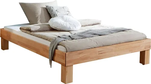 Futonbett Manuela, 140x200, Buche massiv geölt ohne Kopfteil