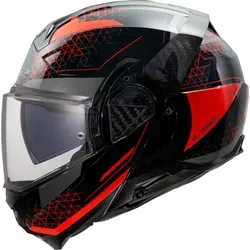 LS2 ADVANT II ASTRAL Red, Modularer Motorradhelm M - Modularer Motorradhelm mit KPA-thermoplastischer Schale und 6K-Carbon-Komponenten. Ideal für Sicherheit und Komfort auf jeder Fahrt.