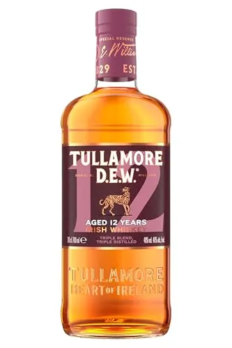 Tullamore Dew 12 Jahre Irish Whiskey - Whisky – Tullamore Dew 12 vereint gereifte Spot Still und Grain Whiskeys für ein unvergleichliches Geschmackserlebnis, ideal pur oder im Bier.