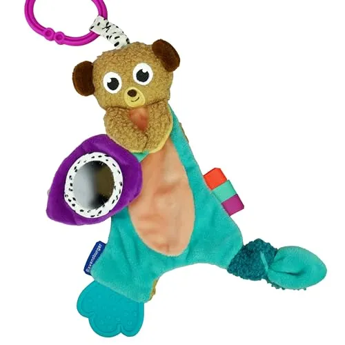 Ravensburger 4852 Play+ Knister-Erdmännchen, Schmusetuch zum Kuscheln und Einschlafen, Zahnungshilfe, Baby-Spielzeug ab 0 Monaten