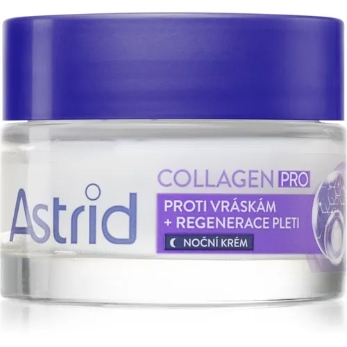 Astrid Collagen PRO Nachtcreme gegen sämtliche Alterserscheinungen mit regenerierender Wirkung 50 ml