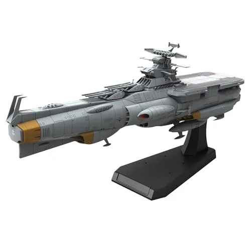 BANDAI HOBBY Space Battleship Yamato - 1/1000 EFCF Asuka Class Fast Combat Support Tender/Amphibious Assault Ship DX, Grau