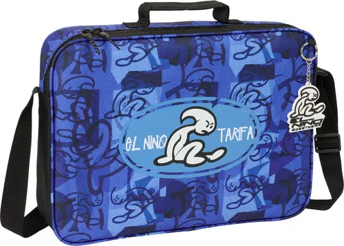 Schultasche El Niño Roller Blau Schwarz 38 x 28 x 6 cm