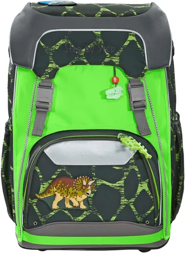 Step by Step LED Neon Pull-Over für Giant Schulranzen - Schulranzen mit Reflektorüberzug und LED-Leuchteffekt für maximale Sichtbarkeit im Straßenverkehr, ideal für die Sicherheit deines Kindes.