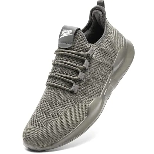 GHFKKB Laufschuhe Herren Turnschuhe Joggingschuhe Leichtgewichts Sneaker Tennisschuhe Fitness Trainingsschuhe Atmungsaktiv Sportschuhe Walking Schuhe Gray 39