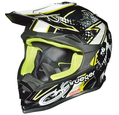 rueger-helmets Motorradhelm Crosshelme Endurohelm Kinderhelme Quad Trial Kinder Helm ruegerRK-652 BLA/CO XS