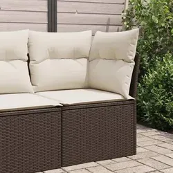 vidaXL Garten Ecksofa mit Kissen von vidaXL