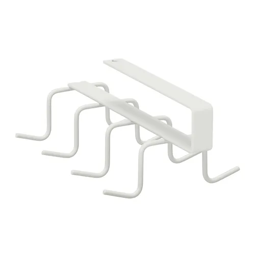Haken Schrankeinsatz, Hakenleiste ohne Bohren, Hängeleiste 8 Haken, Tassenhalter