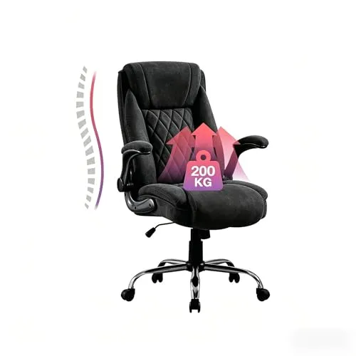 Bosmiller Ergonomischer Bürostuhl 180KG mit Verstellbarer Rückenlehne
