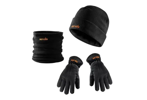 Scruffs Fleecemütze Scruffs Winter Set Fleece Mütze Handschuhe Nackenwärmer (4-St)