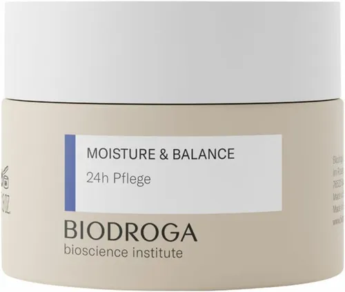 Biodroga Bioscience Moisture & Balance 24H Pflege 50 ml - Ganzkörperpflege für empfindliche Haut, mit innovativem Schwarzwald Complex zur nachhaltigen Feuchtigkeitsversorgung und Unterstützung der Hautregeneration.