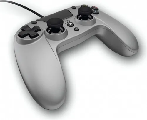 Gioteck VX4 Verkabelter Controller für PS4 und PC - Ergonomisches Design mit Schnellfeuerauslöser und 3,5mm Audio-Port, ideal für intensives Gaming auf PlayStation 4 und PC.