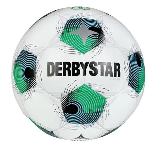 Derbystar Planet APS v25 - Hochwertiger Wettspielball - Turnierbälle für Fußball, handgenäht aus Hightech-PU für weichen Ballkontakt und präzises Flugverhalten. Ideal für Wettkämpfe und Training.