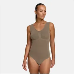 creamy fabrics Damen Figurformender Shapewear Bodysuit mit Shorts – Perfekt unter Kleidern – Starke Kompression für Bauch, Taille & Oberschenkel – Nahtlos & Verstellbare Träger