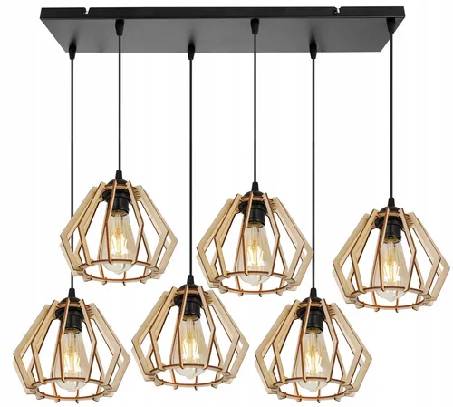 MODERNE LED-DECKENHÄNGELAMPE AUS HOLZ - Deckenlampe aus Holz, energieeffiziente LED-Technologie für stilvolle Beleuchtung und gemütliche Atmosphäre in jedem Raum.