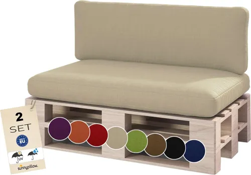 sunnypillow Palettenkissen Outdoor