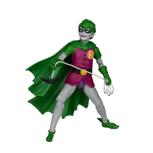 DC Rebirth DC Multiverse Actionfigur Robin (Dick Grayson) (Jokerized) - Aufstellfigur aus der DC Multiverse Reihe, detailreich gestaltet und ein Muss für Sammler und Fans von DC Comics.