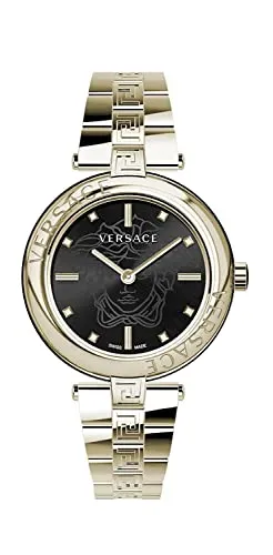 Versace VE2J00721 New Lady Damenuhr - Goldfarben/Schwarz