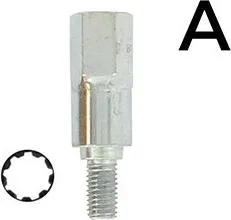 Sternadapter mit 9 Zähnen – Passt zu unserem universellen 1602042 Winkelkopf, Baumschere 1603093 und Universal-Messer 1801000.