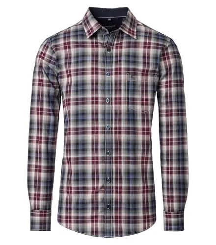 CASAMODA Freizeithemd kariert Comfort Fit für Herren - Bequemes Freizeithemd im Comfort Fit mit modischem Karodesign. Strapazierfähiger Twill und praktische Brusttasche bieten Style und Funktionalität.