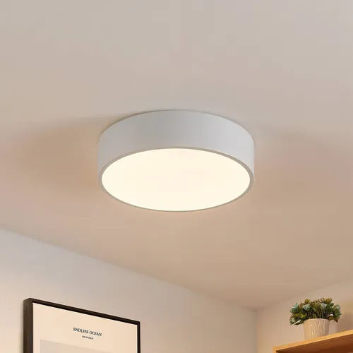 Lindby LED Deckenleuchte 'Simera' dimmbar - Moderne 1-flammige LED Deckenleuchte in Weiß, dimmbar für individuelle Lichtgestaltung und ideal für stimmungsvolle Innenräume.
