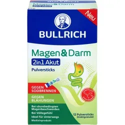 Bullrich Magen & Darm 2in1 Akut Pulversticks 12 St von Delta Pronatura