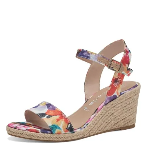 Tamaris Sandalette Damen Vegan orange, EU 39 - Wanderschuhe mit TOUCH-IT Funktion für optimalen Tragekomfort und weiches Fußbett, ideal für jeden Tag und angenehmes Laufgefühl.