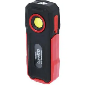 KS TOOLS Handleuchte 150.4505 - Taschenlampe mit 300 lm Lichtstrom, spritzwassergeschützt (IP65) und wiederaufladbarem Li-Ionen-Akku – ideal für professionelle Anwendungen.