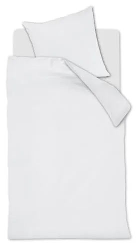 Beddinghouse Bettwäsche Conscious, Renforcé, 2-teilig in Weiß - Hochwertige Bettwäsche aus 100% Baumwolle, OEKO-TEX® zertifiziert und pflegeleicht, ideal für einen erholsamen Schlaf.